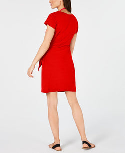 Tommy Hilfiger Tie-front Cover-up Dress Scarlet thumbnail 3