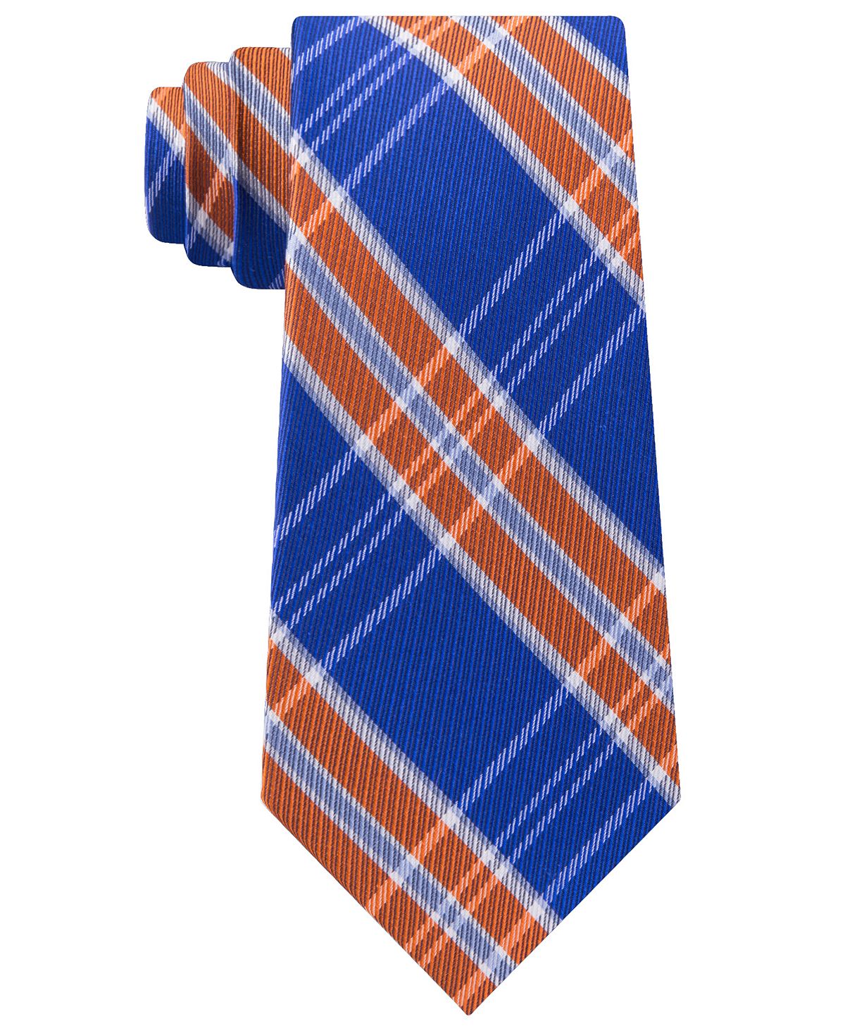 Tommy Hilfiger Vincent Plaid Tie Orange