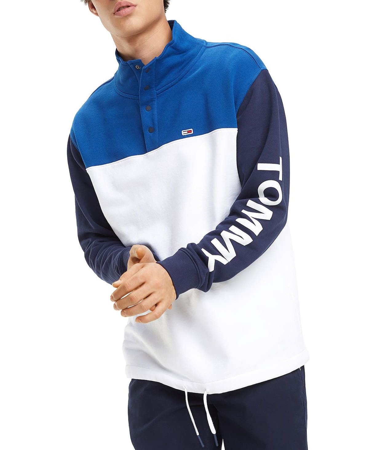 Tommy Jeans Color-block Sweatshirt Black Iris
