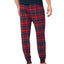 Tommy John Second Skin Plaid Pajama Joggers Bright Red