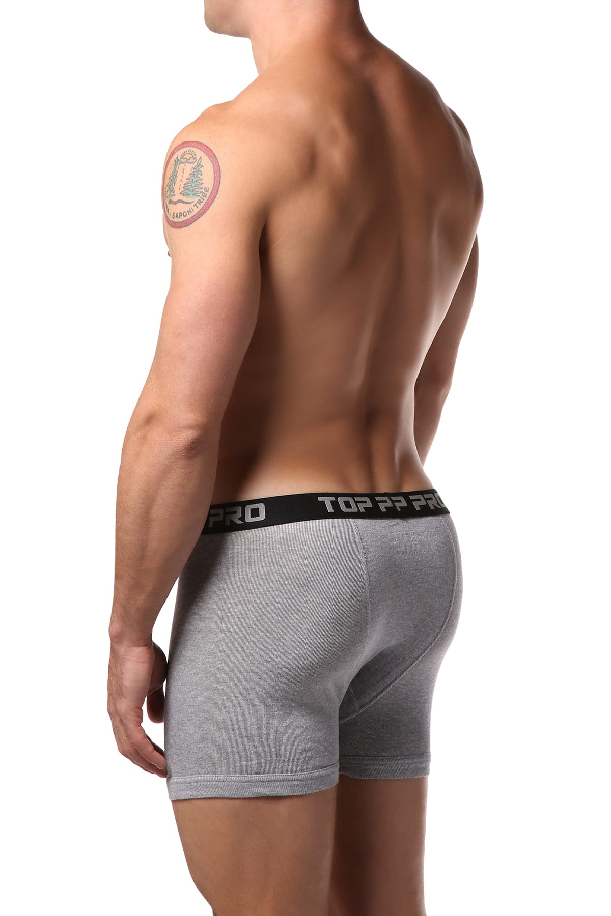 Top Pro Grey Boxer Brief 2-Pack