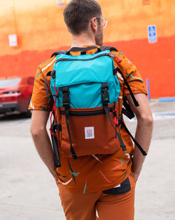 Topo Designs Rover Pack Corduranylon Backpack Turquoise thumbnail 4