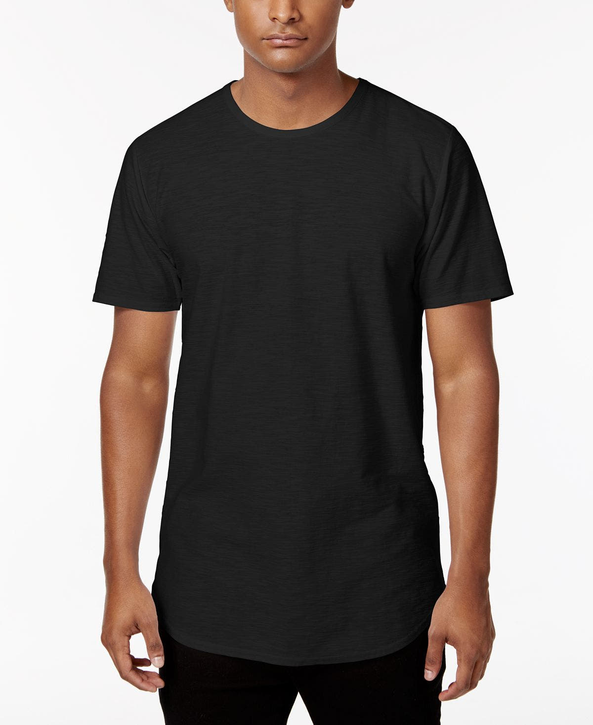 Topson Downs Topson Down Centerback Seam Curved Hem Tall Tee Black