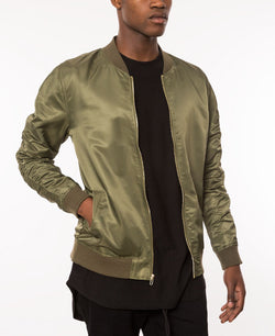 Topson Downs Topson Down Nylon Bomber Jacket Olive thumbnail 1