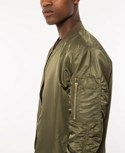 Topson Downs Topson Down Nylon Bomber Jacket Olive thumbnail 3