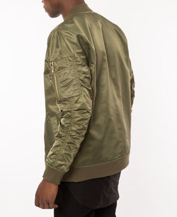 Topson Downs Topson Down Nylon Bomber Jacket Olive thumbnail 4
