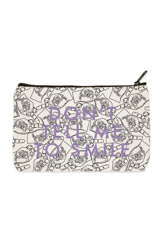 Towne9 Dont Tell Me to Smile Zip Pouch