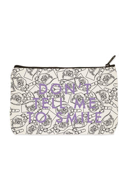 Towne9 Dont Tell Me to Smile Zip Pouch thumbnail 1