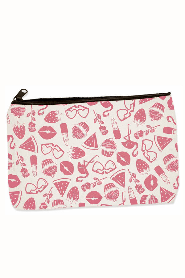 Towne9 Pink Things Zip Pouch