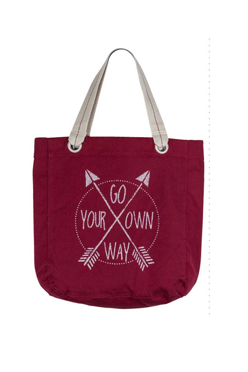 Towne9 Red Go Your Own Way Boat Tote