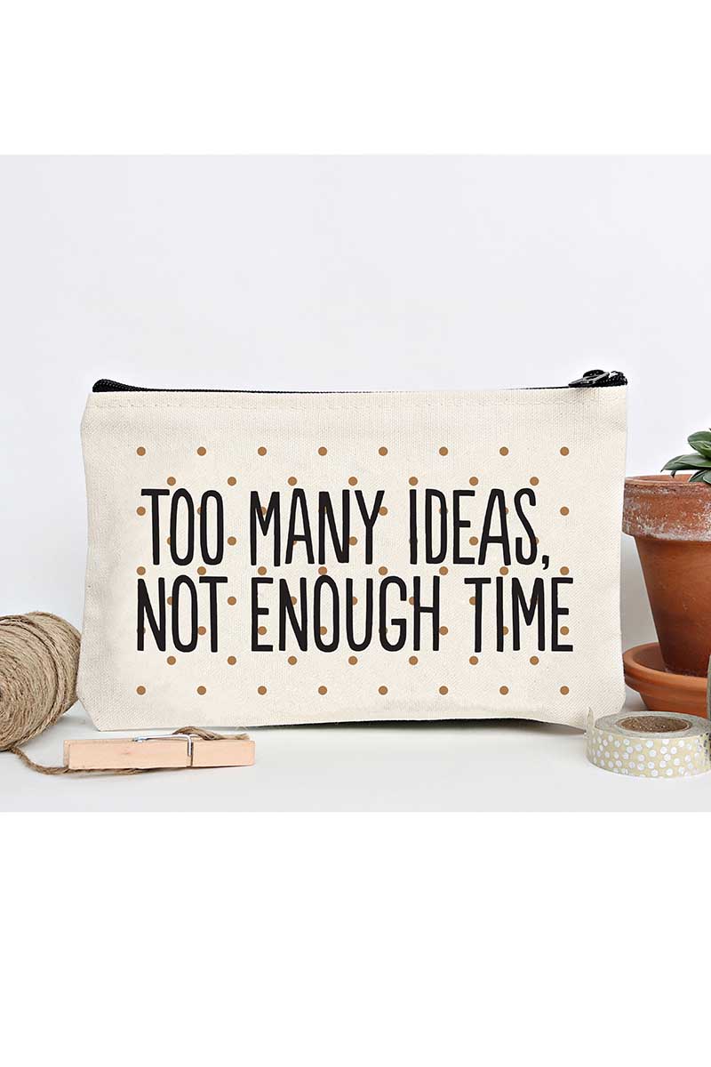 Towne9 Too Many Ideas Zip Pouch