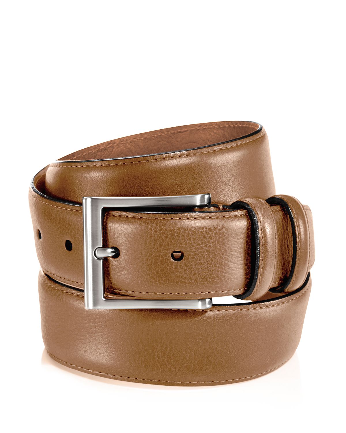 Trafalgar Corvino Double-keeper Leather Belt Tan