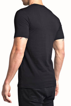 Trend Black Stretch V-Neck Tee thumbnail 2
