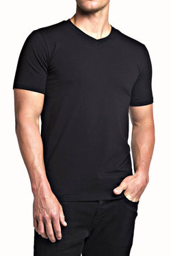 Trend Black Stretch V-Neck Tee thumbnail 1