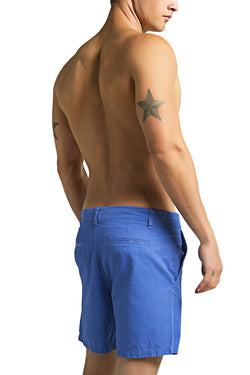 Trend Blue Washed Chino Short thumbnail 2