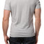 Trend Grey Marle Y-Neck Henley Tee