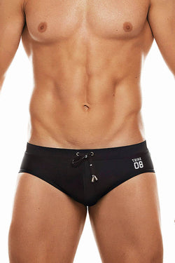Tribe Black/White 08 Saint Tropez Low-Rise Swim Brief thumbnail 2