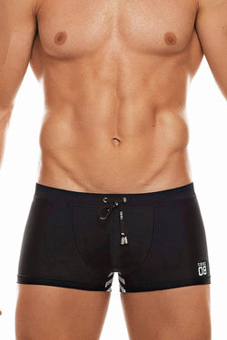 Tribe Black/White 08 Saint Tropez Swim Trunk thumbnail 2