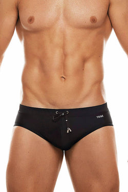 Tribe Black/White Saint Tropez Low-Rise Swim Brief thumbnail 2