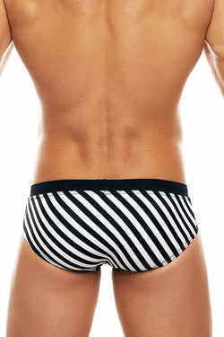 Tribe Black/White Saint Tropez Low-Rise Swim Brief thumbnail 3