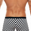 Tribe Black/White Saint Tropez Swim Trunk