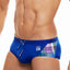 Tribe Electric-Blue/White 08 Highland-Fling Swim Boy-Brief