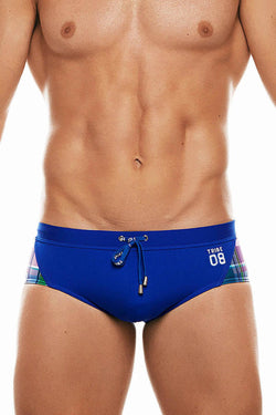 Tribe Electric-Blue/White 08 Highland-Fling Swim Boy-Brief thumbnail 2