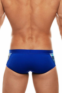 Tribe Electric-Blue/White 08 Highland-Fling Swim Boy-Brief thumbnail 3