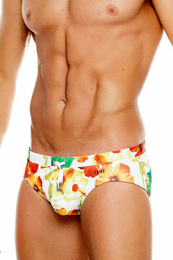 Tribe Full-Hibiscus Printed Maui Low-Rise Swim Brief thumbnail 1