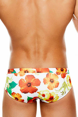 Tribe Full-Hibiscus Printed Maui Low-Rise Swim Brief thumbnail 3