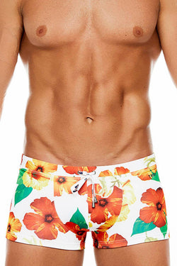 Tribe Full-Hibiscus Printed Maui Swim Trunk thumbnail 2