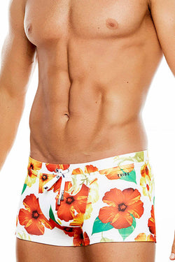 Tribe Full-Hibiscus Printed Maui Swim Trunk thumbnail 1