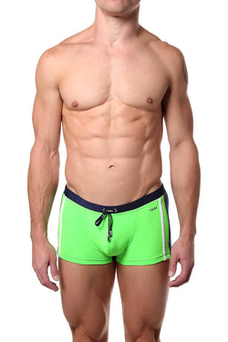 Tribe Lime/Navy/White Capri Swim Trunk thumbnail 1