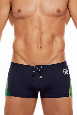 Tribe Navy/Green 08 Highland-Fling Swim Trunk thumbnail 2
