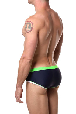 Tribe Navy/Lime Oceanic Swim Boy-Brief thumbnail 2