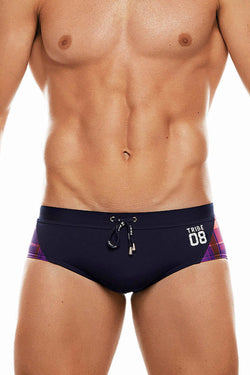 Tribe Navy/Pink 08 Highland-Fling Swim Boy-Brief thumbnail 2