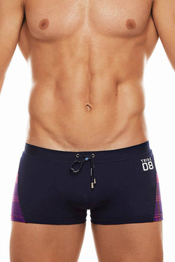 Tribe Navy/Pink 08 Highland-Fling Swim Trunk thumbnail 2