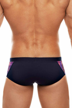 Tribe Navy/Pink Highland-Fling Swim Boy-Brief thumbnail 3