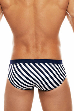 Tribe Navy/White 08 Saint Tropez Low-Rise Swim Brief thumbnail 3