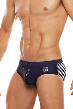 Tribe Navy/White 08 Saint Tropez Low-Rise Swim Brief thumbnail 1