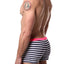Tribe Navy/White/Pink Riviera-Sunset Swim Trunk