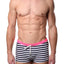 Tribe Navy/White/Pink Riviera-Sunset Swim Trunk