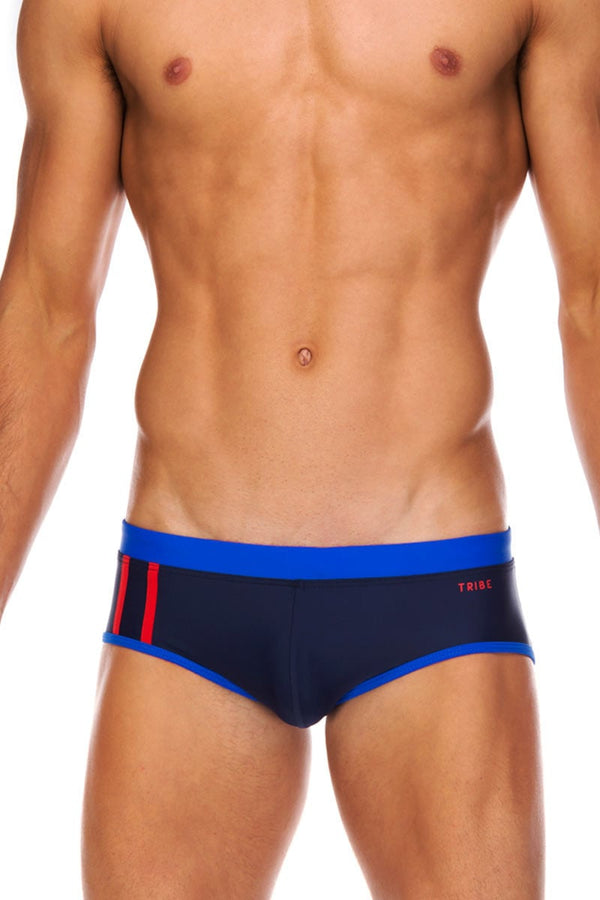 Tribe Navy & Cobalt Indian Swim Boy Brief