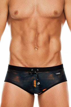 Tribe Orange/Black Miami Swim Boy-Brief thumbnail 2