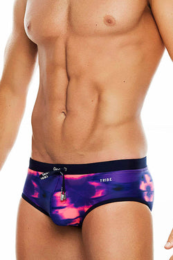 Tribe Pink/Navy Miami Swim Boy-Brief thumbnail 1