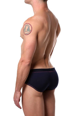 Tribe Pink/Navy/White Capri Low-Rise Swim Brief thumbnail 2
