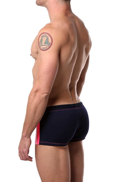 Tribe Pink/Navy/White Capri Swim Trunk thumbnail 2