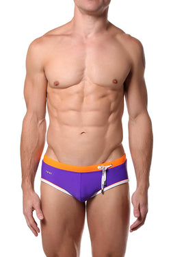 Tribe Purple/Orange Oceanic Swim Boy-Brief thumbnail 1