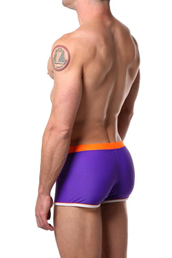 Tribe Purple/Orange Oceanic Swim Trunk thumbnail 2