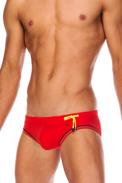 Tribe Red Arctic Lo Rise Swim Brief thumbnail 2